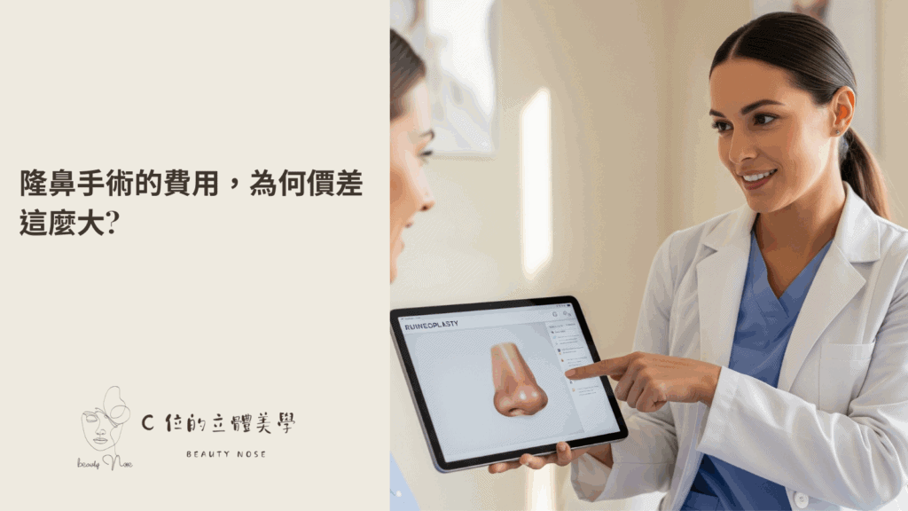 隆鼻手術的費用價差了解