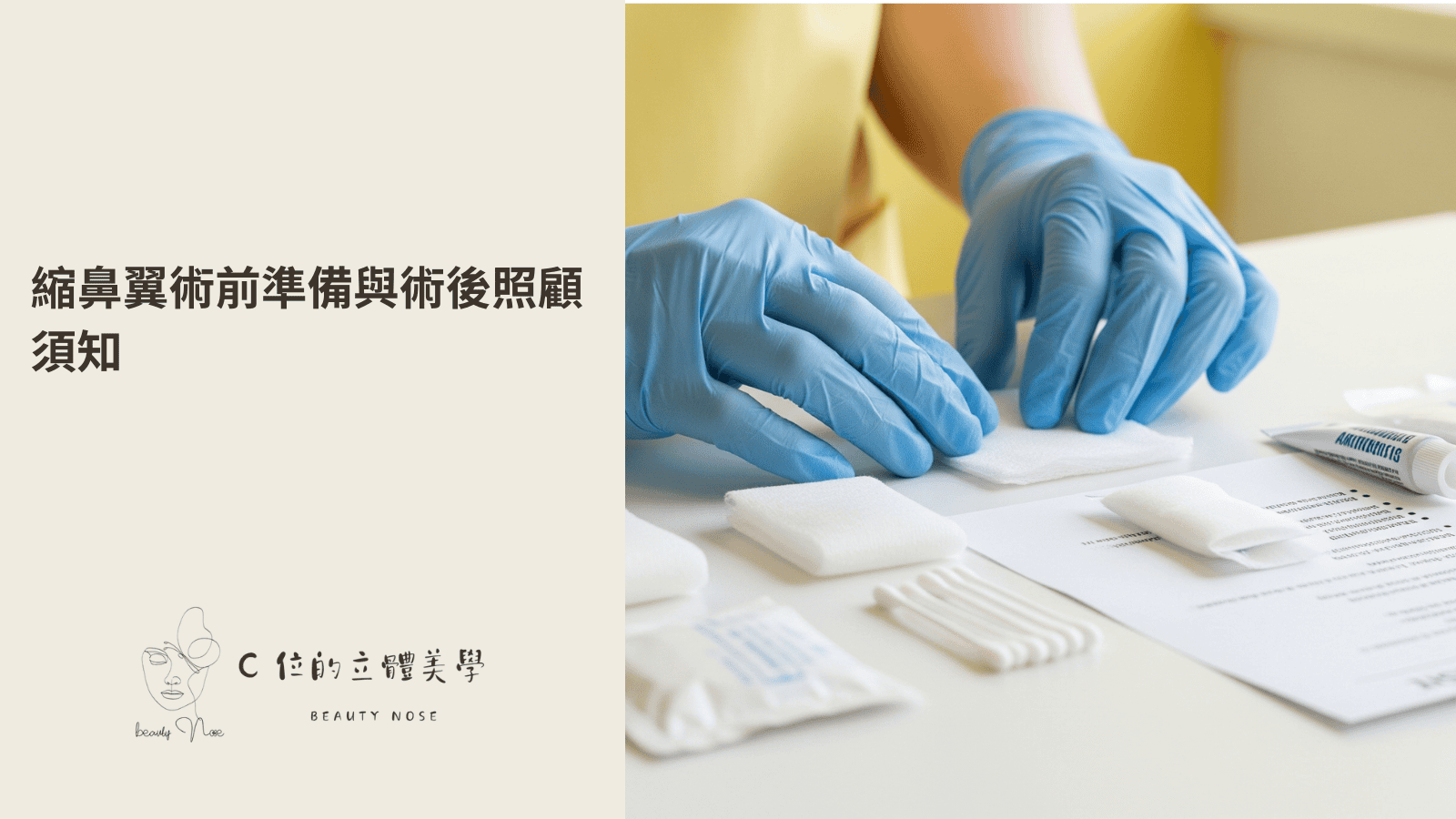 縮鼻翼術前準備與術後照顧須知